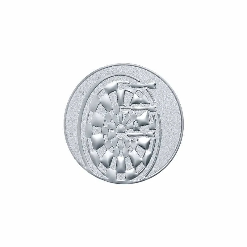 Emblém 25mm "Šipky" stříbrný 1062504-2