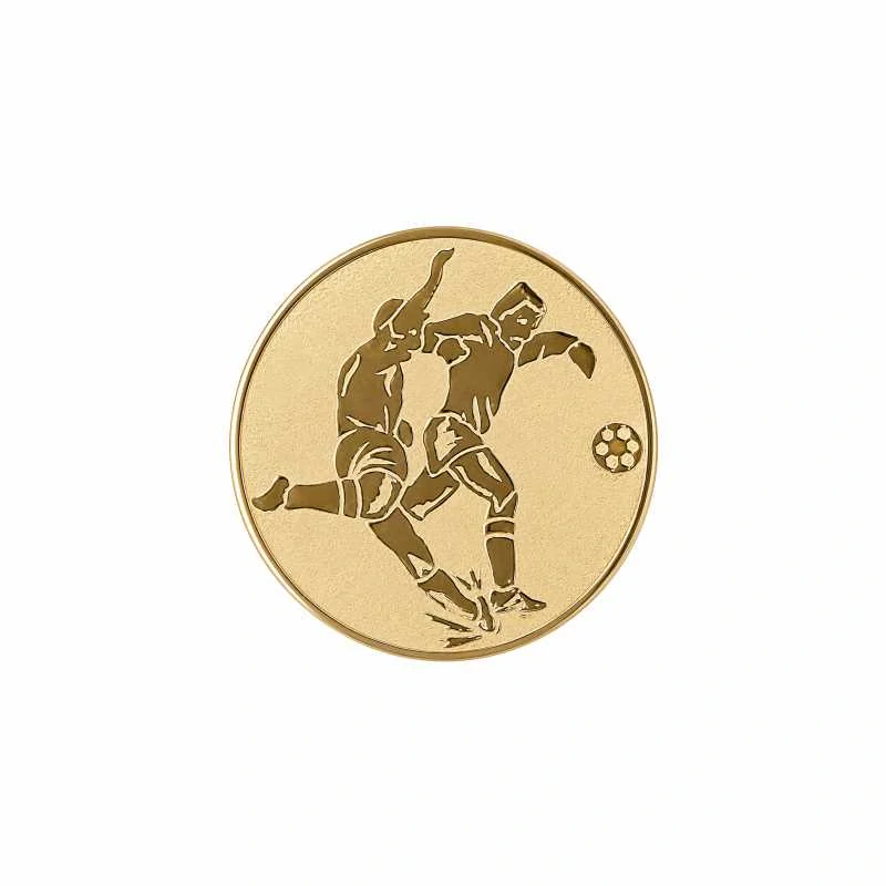 Emblém 25mm "Fotbal" zlatý 1062508