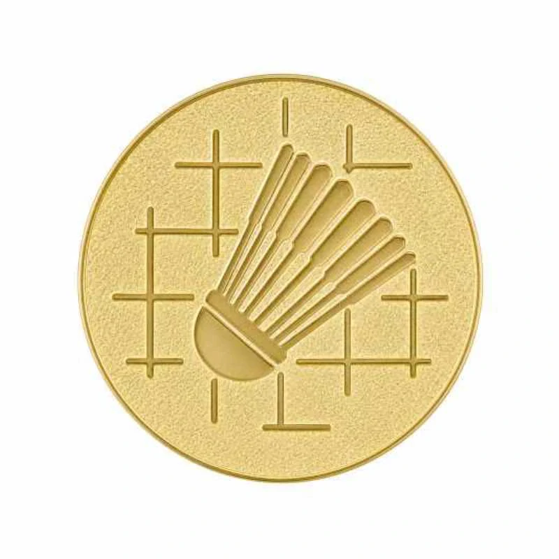 Emblém 50mm "Badminton" zlatý 1065007