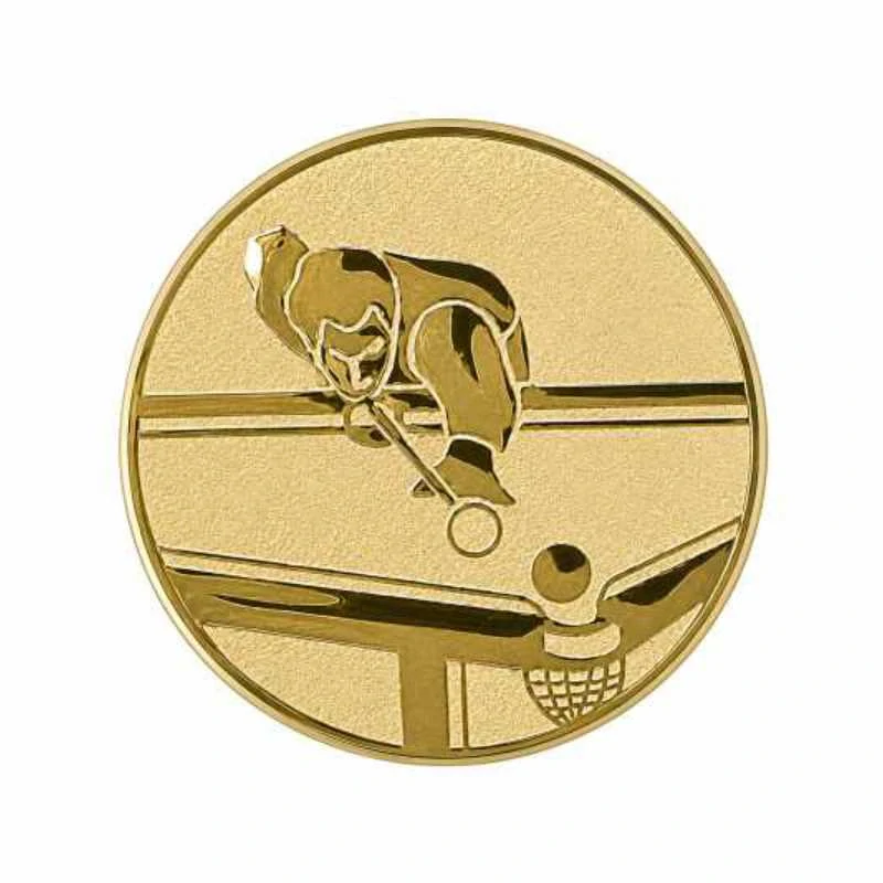 Emblém 50mm "Kulečník" zlatý 1065010