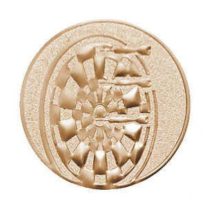 Emblém 25mm "Šipky" bronzový 1062504-3