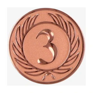 Emblém 50mm "číslo 3" bronzový 1065003