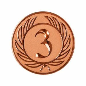 Emblém 50mm "číslo 3" bronzový 1065003