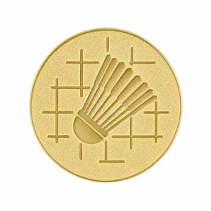 Emblém 50mm "Badminton" zlatý 1065007