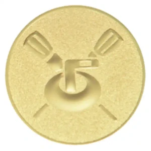 Emblém 25mm "Curling" zlatý 1062513