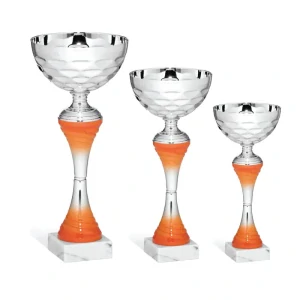 Sada pohárů stříbro/oranžová 1010248