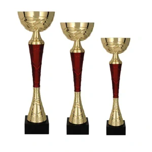 Sada pohárů zlato/červená 1010087