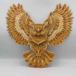 Dekorační mandala "sova"